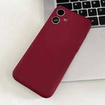 For iPhone 12 Fine Hole Insert Card Slot TPU Phone Case(Red)