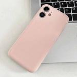 For iPhone 11 Fine Hole Insert Card Slot TPU Phone Case(Pink)