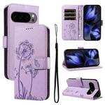 For Google Pixel 10 5G / 10 Pro 5G Global Dandelion Embossed Pattern Flip Leather Phone Case(Purple)