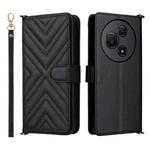For TCL 60 NxtPaper Multifunctional 6-Card Slots Leather Phone Case with Wrist Strap(Black)