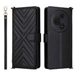 For TCL 605 / 60 SE Multifunctional 6-Card Slots Leather Phone Case with Wrist Strap(Black)