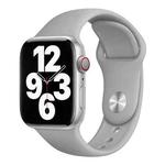 For Apple Watch 42mm / 41mm / 40mm / 38mm xDfind Solid Color Silicone Sports Watch Band(Grey)
