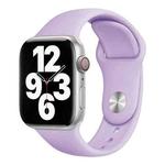 For Apple Watch 42mm / 41mm / 40mm / 38mm xDfind Solid Color Silicone Sports Watch Band(Purple)