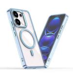 For Redmi Note 13 4G MagSafe Magnetic Clear Phone Case(Blue)