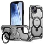 For iPhone 14 / 13 Cooling MagSafe Holder Phone Case(Silver)