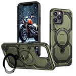 For iPhone 12 Pro / 12 Cooling MagSafe Holder Phone Case(Green)