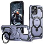 For iPhone 12 Pro / 12 Cooling MagSafe Holder Phone Case(Light Blue)