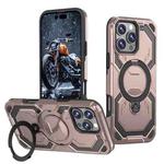 For iPhone 16 Pro Cooling MagSafe Holder Phone Case(Rose Gold)