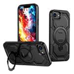 For iPhone 16e Cooling MagSafe Holder Phone Case(Black)
