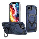 For iPhone 16e Cooling MagSafe Holder Phone Case(Blue)