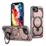 For iPhone 16e Cooling MagSafe Holder Phone Case(Rose Gold)