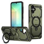 For Samsung Galaxy A06 5G / 4G Cooling MagSafe Holder Phone Case(Green)