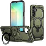 For Samsung Galaxy A15 5G / 4G Cooling MagSafe Holder Phone Case(Green)