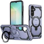 For Samsung Galaxy A15 5G / 4G Cooling MagSafe Holder Phone Case(Light Blue)