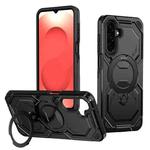 For Samsung Galaxy A26 5G Cooling MagSafe Holder Phone Case(Black)