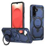 For Samsung Galaxy A26 5G Cooling MagSafe Holder Phone Case(Blue)