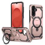 For Samsung Galaxy A26 5G Cooling MagSafe Holder Phone Case(Rose Gold)