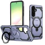 For Samsung Galaxy A36 5G Cooling MagSafe Holder Phone Case(Light Blue)