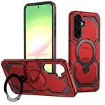 For Samsung Galaxy A56 5G Cooling MagSafe Holder Phone Case(Red)