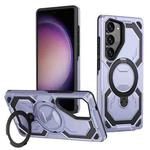 For Samsung Galaxy S23 5G Cooling MagSafe Holder Phone Case(Light Blue)