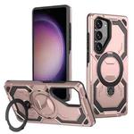 For Samsung Galaxy S23+ 5G Cooling MagSafe Holder Phone Case(Rose Gold)