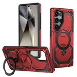 For Samsung Galaxy S23 Ultra 5G Cooling MagSafe Holder Phone Case(Red)