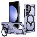 For Samsung Galaxy S23 FE 5G Cooling MagSafe Holder Phone Case(Light Blue)