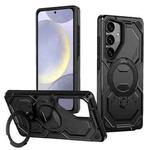 For Samsung Galaxy S25 5G / S24 5G Cooling MagSafe Holder Phone Case(Black)