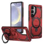 For Samsung Galaxy S25 5G / S24 5G Cooling MagSafe Holder Phone Case(Red)