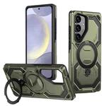 For Samsung Galaxy S25+ 5G / S24+ 5G Cooling MagSafe Holder Phone Case(Green)