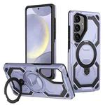 For Samsung Galaxy S25+ 5G / S24+ 5G Cooling MagSafe Holder Phone Case(Light Blue)