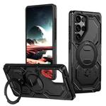 For Samsung Galaxy S25 Ultra 5G Cooling MagSafe Holder Phone Case(Black)