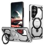 For Samsung Galaxy S25 Ultra 5G Cooling MagSafe Holder Phone Case(Silver)