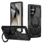 For Samsung Galaxy S24 Ultra 5G Cooling MagSafe Holder Phone Case(Black)