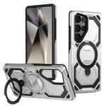 For Samsung Galaxy S24 Ultra 5G Cooling MagSafe Holder Phone Case(Silver)
