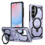 For Samsung Galaxy S24 FE 5G Cooling MagSafe Holder Phone Case(Light Blue)