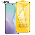 For Samsung Galaxy M56 5G 10pcs 9D Full Glue Full Screen Tempered Glass Film