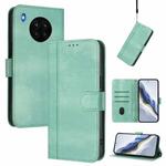 For Honor 50 Lite Line Splicing Buckle Retro Leather Phone Case(Mint Green)