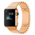 For Apple Watch 46mm / 49mm / 45mm / 44mm xDfind One Bead Stainless Steel Watch Band(Rose Gold)