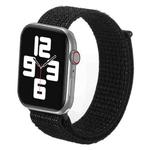 For Apple Watch 46mm / 49mm / 45mm / 44mm xDfind Nylon Loop Hook and Loop Fastener Watch Band(Nightfall Black)