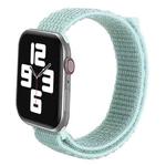 For Apple Watch 42mm / 41mm / 40mm / 38mm xDfind Nylon Loop Hook and Loop Fastener Watch Band(Mint Green)