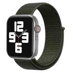 For Apple Watch 42mm / 41mm / 40mm / 38mm xDfind Nylon Loop Hook and Loop Fastener Watch Band(Army Green)