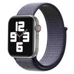 For Apple Watch 42mm / 41mm / 40mm / 38mm xDfind Nylon Loop Hook and Loop Fastener Watch Band(Midnight Blue)