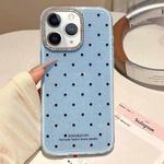 For iPhone 11 Pro Max Glitter Powder Dots Pattern Rhinestone Large Hole Phone Case(Blue)