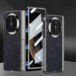 For Huawei Mate X6 GKK Integrated Magnetic Fold Hinge Phantom Leather Nebula Phone Case(Black)