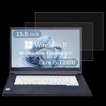 For Fujitsu A577 15.6 2pcs 9H 0.3mm Explosion-proof Tempered Glass Film