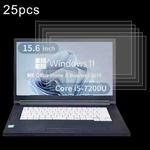 For Fujitsu A577 15.6 25pcs 9H 0.3mm Explosion-proof Tempered Glass Film