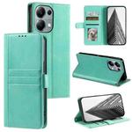 For OPPO Reno13 Pro Simple 6-Card Wallet Leather Phone Case(Green)
