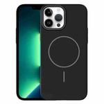 For iPhone 13 Pro Max Thin Circle PC Injection MagSafe Phone Case(Black)