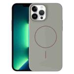 For iPhone 13 Pro Max Thin Circle PC Injection MagSafe Phone Case(Titanium Gray)